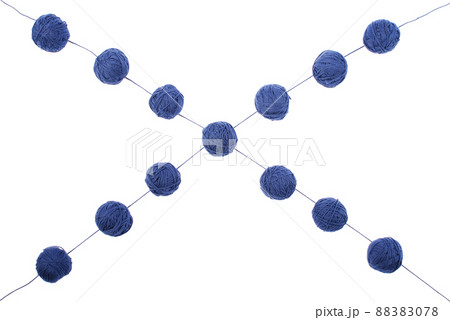 blue clews isolated on a white background blue clews isolated on a white background 88383078