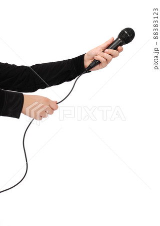 Hand with microphone 88383123