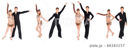 Boy and girl dancing ballroom dance Boy and girl dancing ballroom dance 88383257
