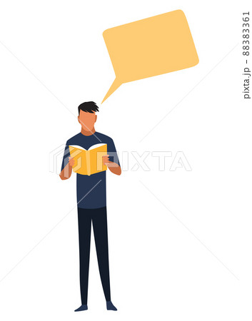 Planning talking concept. Business meeting and events organizing process office working. Illustration with man character Planning talking concept. Business meeting and events organizing process office working. Illustration with man character 88383361