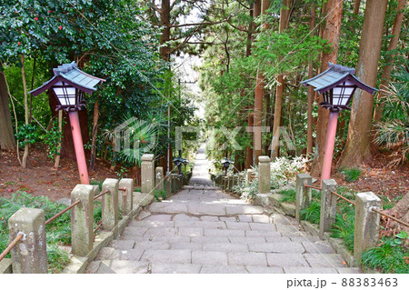 杜の都仙台 広瀬川 大満寺 虚空蔵堂 参道 石階段 杜の都仙台 広瀬川 大満寺 虚空蔵堂 参道 石階段 88383463