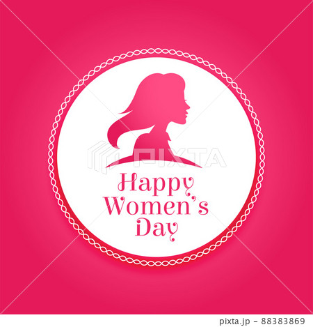 pink womens day event wishes card design pink womens day event wishes card design 88383869