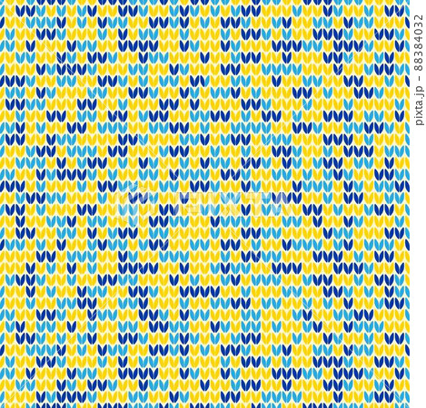 Ukrainian colour knitting pattern background Ukrainian colour knitting pattern background 88384032