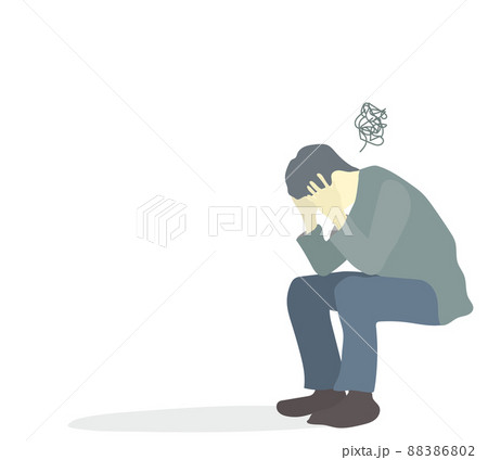 悩む男性 88386802
