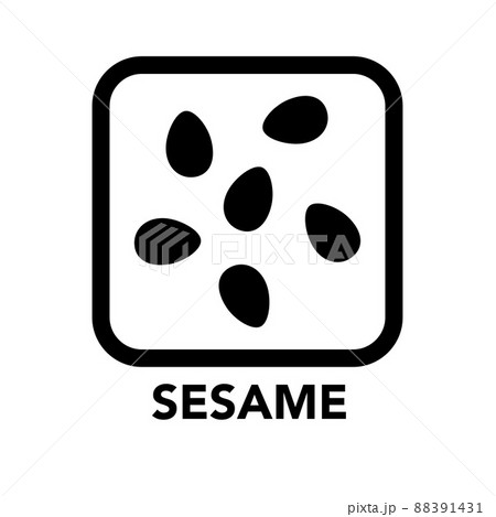 ごまのアイコン　食物アレルギー特定原材料28品目 88391431