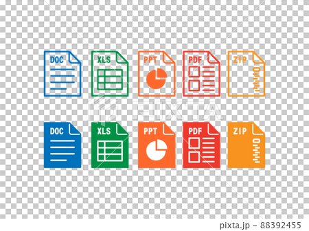 書類アイコン セット 書類アイコン セット 88392455