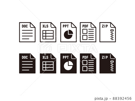 書類アイコンセット 書類アイコンセット 88392456