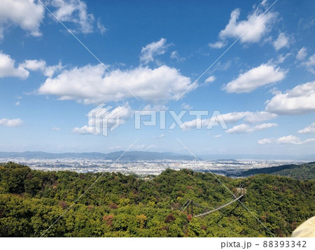 空と山の間で 山から見る空の写真素材 [88393342] - PIXTA