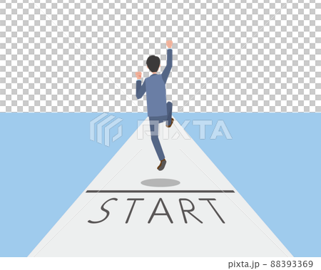 A man who starts enthusiastically A man who starts enthusiastically 88393369