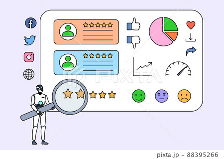 Robot with magnifier for search optimization  88395266