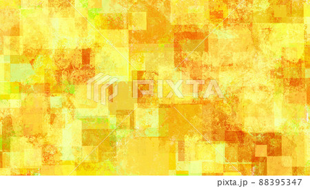 黄色の四角のペイントテクスチャ 黄色の四角のペイントテクスチャ 88395347