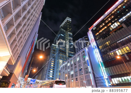 【大阪府】あべのハルカスの夜景（天王寺） 88395677