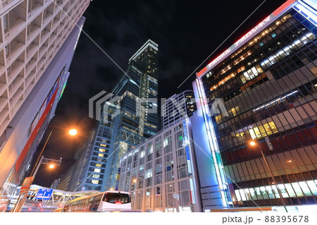 【大阪府】あべのハルカスの夜景(天王寺) 【大阪府】あべのハルカスの夜景(天王寺) 88395678
