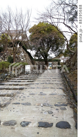 犬山城までの石畳みと冬 犬山城までの石畳みと冬 88395688