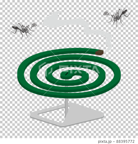 蚊取り線香と蚊のイラスト 蚊取り線香と蚊のイラスト 88395772