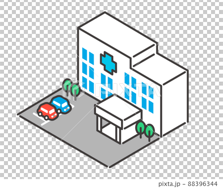 Simple and easy-to-use isometric hospital... - Stock Illustration ...