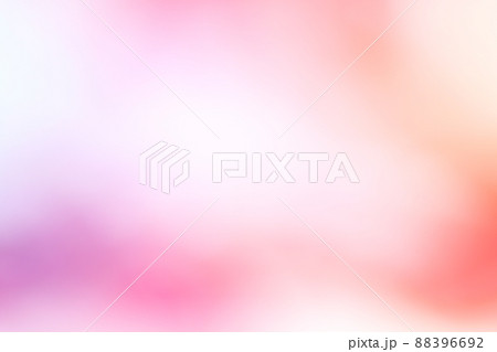 赤色系抽象的背景 ふんわりした パステルカラー グラデーション の写真素材 6692