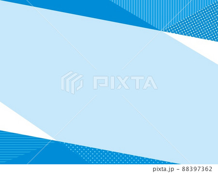 幾何学模様 フレーム ボーダー ドット ストライプ 夏イメージ 幾何学模様 フレーム ボーダー ドット ストライプ 夏イメージ 88397362