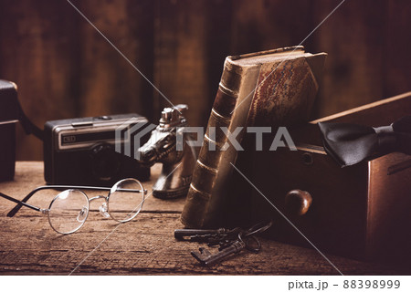 antique leather bound book 88398999