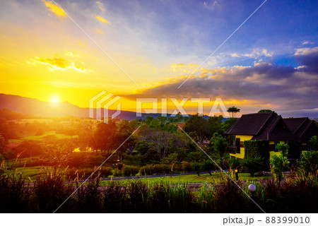 Beautiful sunset at Khaoyai Beautiful sunset at Khaoyai 88399010