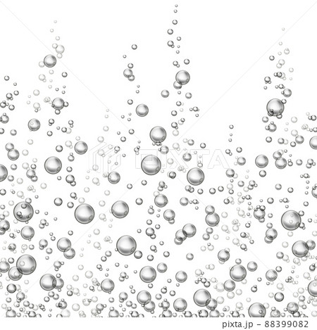 Fizzing oxygen bubbles isolated illustration 88399082