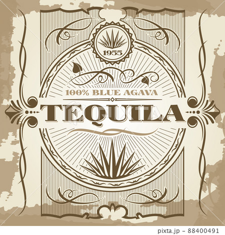 Vintage tequila poster design 88400491
