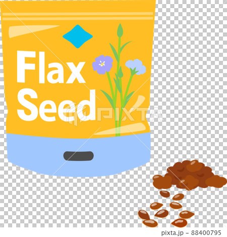 Flax seeds in a bag 88400795