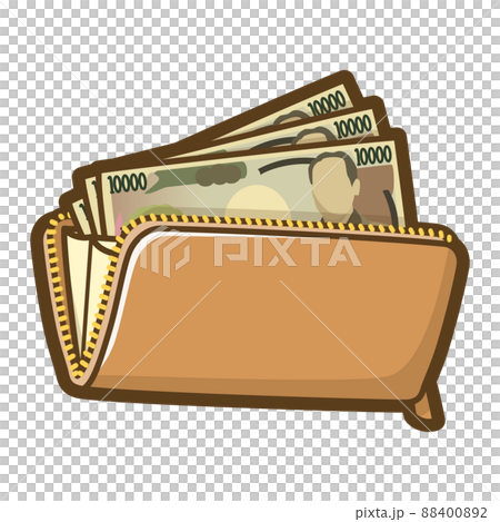 長財布に入った三万円 長財布に入った三万円 88400892