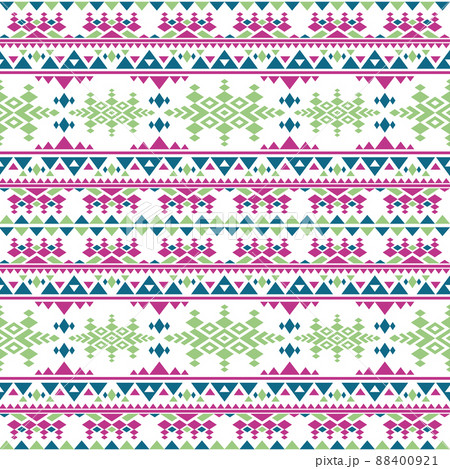 Peruvian aztec seamless pattern. Boho style mexican indigenous repetitive texture Peruvian aztec seamless pattern. Boho style mexican indigenous repetitive texture 88400921