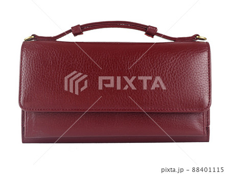 Red leather wallet isolated Red leather wallet isolated 88401115