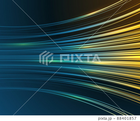 Speed motion blue light curves abstract tech graphic background 88401857
