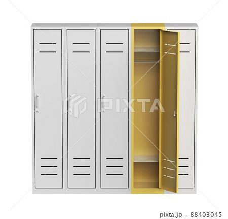 Lockers on white background 88403045