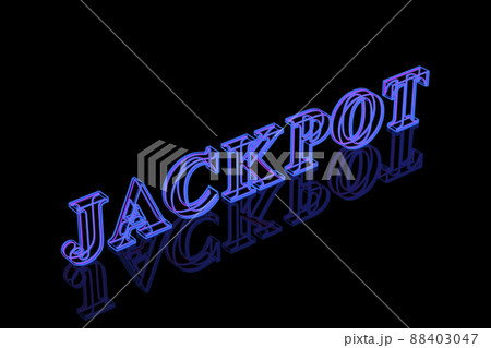 Jackpot banner on black background 88403047