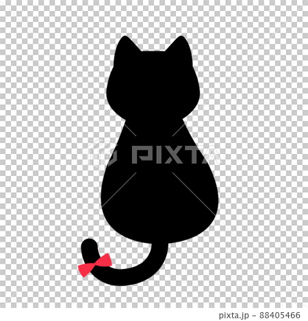 猫のシルエットイラスト素材 88405466