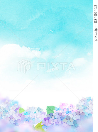 紫陽花の季節 背景素材 紫陽花の季節 背景素材 88406412