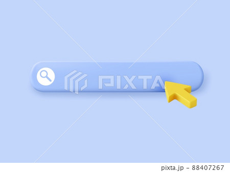 3d Search bar template for website. 88407267