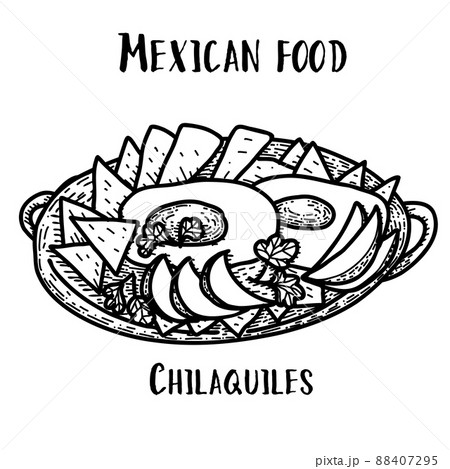 Mexican food Chilaquiles. 88407295
