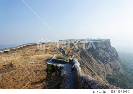 Full View of Fort From Flag Point, Korigad, Maharashtra, India Full View of Fort From Flag Point, Korigad, Maharashtra, India 88407646
