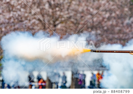 火縄銃の射撃 88408799