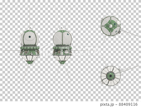 Spaceship Vostok-1 isolated on white 88409116