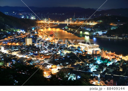 【広島県】尾道の夜景 88409144