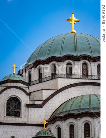 Saint Sava Orthodox Christian church in Belgrade, capital of Serbia 88409192