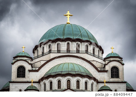 Saint Sava Orthodox Christian church in Belgrade, capital of Serbia Saint Sava Orthodox Christian church in Belgrade, capital of Serbia 88409447