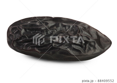 Tonka bean isolated on white background with clipping path and full depth of field. Bean of Dipteryx odorata Tonka bean isolated on white background with clipping path and full depth of field. Bean of Dipteryx odorata 88409552