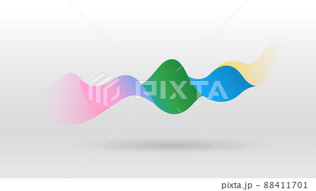 Motion sound wave abstract vector background 88411701