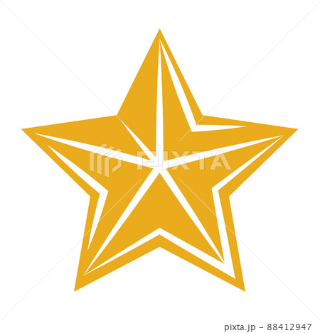 Vintage decorative star. Icon in abstract style. Vintage decorative star. Icon in abstract style. 88412947