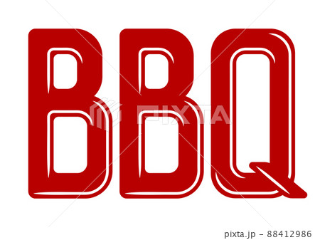 Illustration of bbq inscription. Bbq image. Stylized kitchen and restaurant object. Illustration of bbq inscription. Bbq image. Stylized kitchen and restaurant object. 88412986