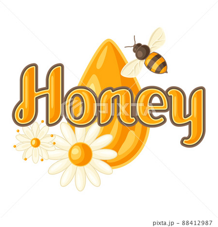 Illustration of honey. Image for food and agricultural industry. Illustration of honey. Image for food and agricultural industry. 88412987