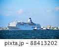 横浜に入港する、ぱしふぃっくびいなす 88413202