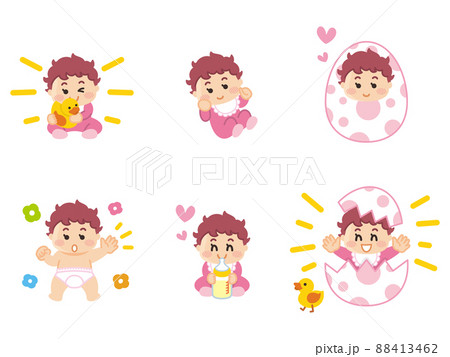 赤ちゃんバリエーション　出産　育児　おもちゃ 88413462